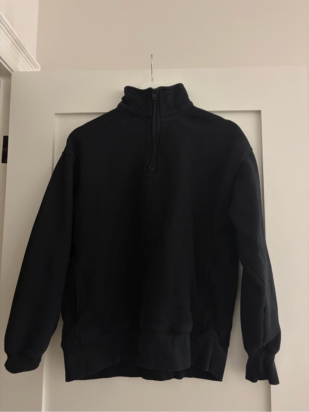 Aritzia Black Half-Zip Women's Sweater